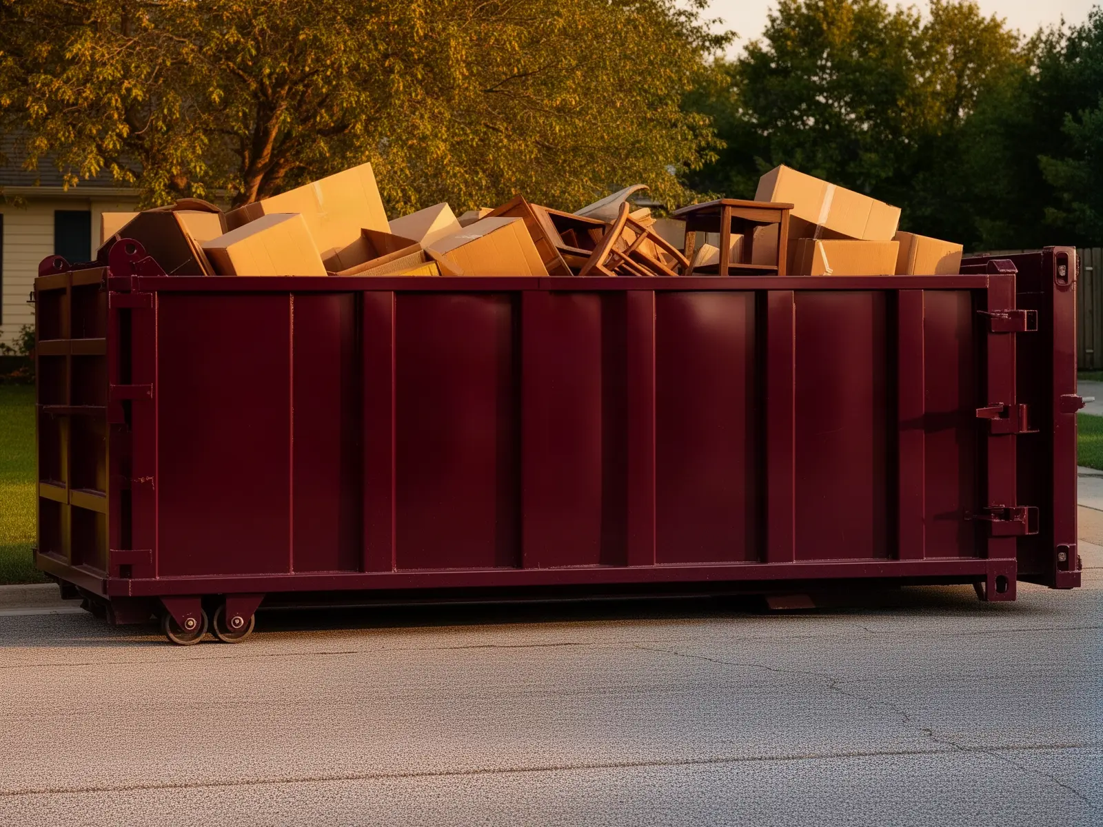 Roll-off dumpster from Lopez Dumpster Rental Service in Houston, TX